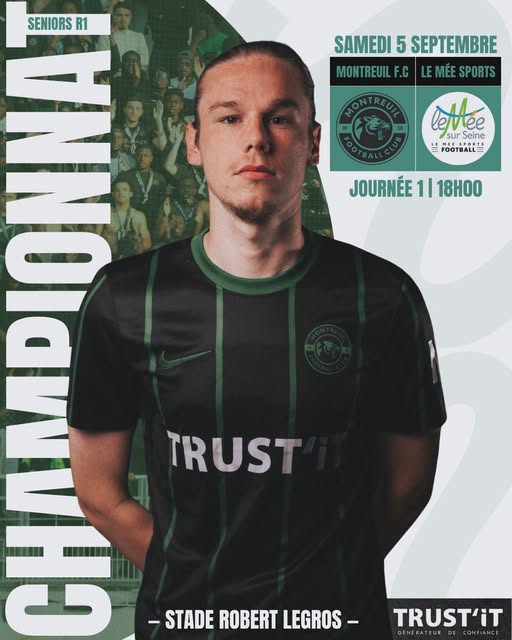Affiche du match Montreuil FC contre Le Mée Sports